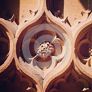 Gothic church detail closeup