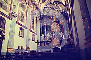 Gothic church indoor