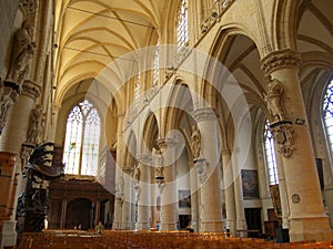 Gothic church interior