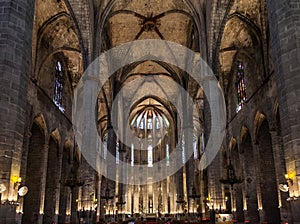 Gothic church interior