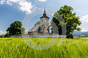 Gothic church in Ludrova village near Ruzomberok in Slovakia