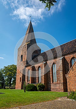 Gothic church of Onstwedde, Province Groningen
