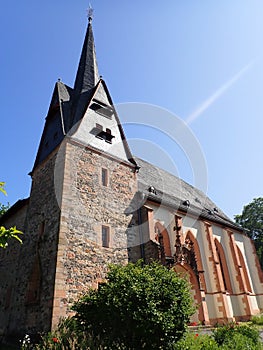 Gothic Church of Our Lady, Hall Church, Old Town, Ortenberg, Wetterau, Vogelsberg, Hesse, Germany