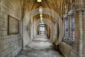 Gothic church passageway