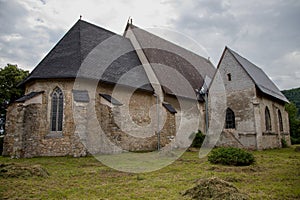 Gothic church in Plesivec, Slovakia