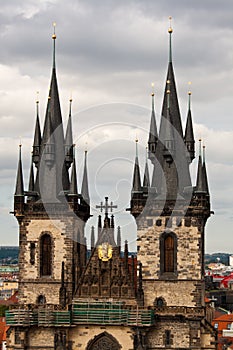 Gothic church in Prague