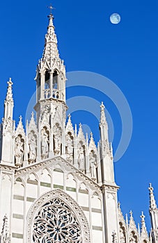 The only Gothic church in Rome, Italy.