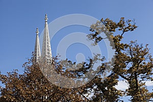 Gothic church towers