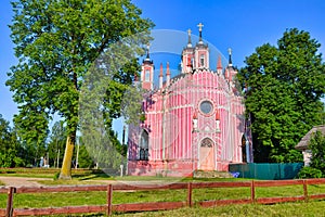 Gothic Church of the Transfiguration in Krasnoye village
