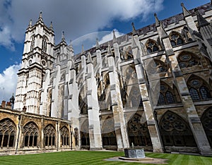Gothic Church Westminster Abbey (Collegiate Church of St. Peter at Westminster) In London, UK