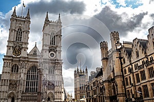 Gothic Church Westminster Abbey (Collegiate Church of St. Peter at Westminster) In London, UK