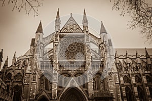 Gothic church of Westminster, London