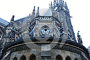 Gothic church windows and decoration architecture