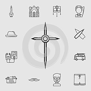 Gothic cross icon. Detailed set of life style icons. Premium quality graphic design. One of the collection icons for websites, web