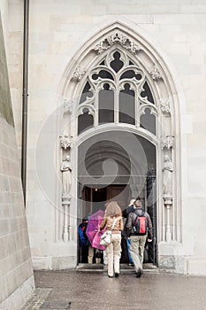 Gothic Door Zurich Switzerland