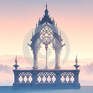 Gothic Elegance: A Simple Illustration