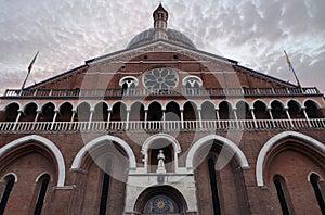 Gothic facade of the Basilica del Santo Padua, Italy