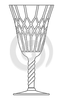 Gothic goblet vector symbol icon design.