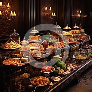 Gothic Grandeur Buffet: Creating Iterations With Hurufiyya Style And Skillful Lighting