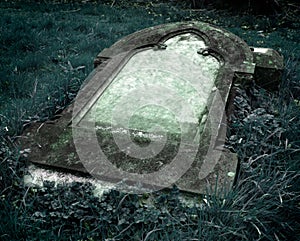 Gothic Grave stone with clear space for text