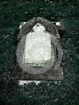 Gothic Grave stone with clear space for text