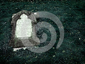 Gothic Grave stone with clear space for text