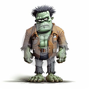 Gothic Grotesque Hulk Cartoon Illustration - Uhd Image