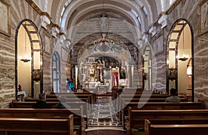 Gothic interior design of the parish church