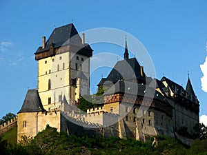 Gothic Karlstejn Castle near Prague, Czech Republic