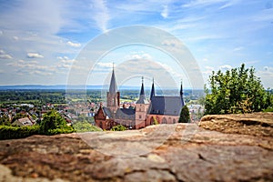 The gothic Katharinenkirche in Oppenheim in Rheinhessen