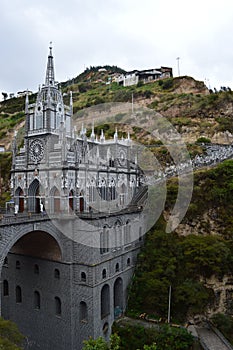 Gothic las lajas sanctuary