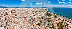 Gothic medieval cathedral of Palma de Mallorca in Spain