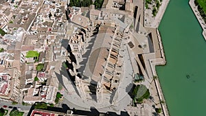 Gothic medieval cathedral of Palma de Mallorca in Spain