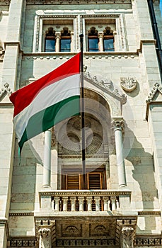 Gothic old building of the Hungarian parliament, Budapest