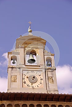 The gothic palace of the lay fraternity in Arezzo in Italy photo