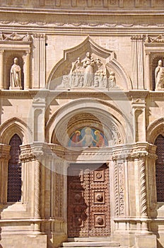 The gothic palace of the lay fraternity in Arezzo in Italy