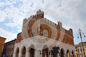 Gothic Palace. Piacenza. Emilia-Romagna. Italy.