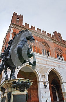 Gothic Palace. Piacenza. Emilia-Romagna. Italy.