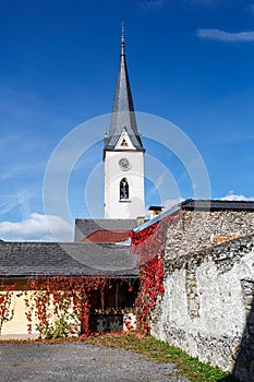 Gothic parish church. Gmuend in Kaernten, Austria.