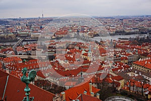 gothic Prague from the old castle