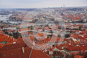 gothic Prague from the old castle