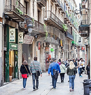 Gothic Quarter in Barcelona