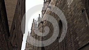 Gothic Quarter of Barcelona. Spain.