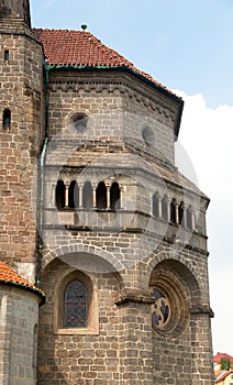 Gothic and renaissance Basilica Saint Procopius in Trebic monastery, UNESCO site, Czech Republic, Moravia