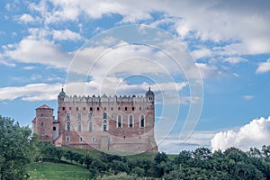 Gothic Renaissance castle on hill in Golub-Dobrzyn Poland