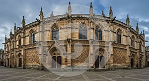 Gothic Revival building with an octagonal layout, featuring ornate stonework, pointe photo
