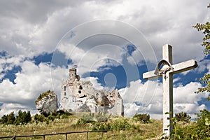 Gothic rocky castle.