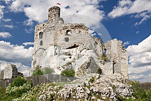 Gothic rocky castle.