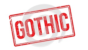 Gothic rubber stamp