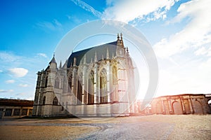 Gothic Sainte-Chapelle de Vincennes chapel near Paris